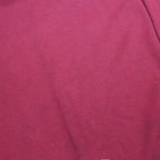 TOMMY HILFIGER Mens Red Pullover Plain Half Zip Cotton Jumper L Casual