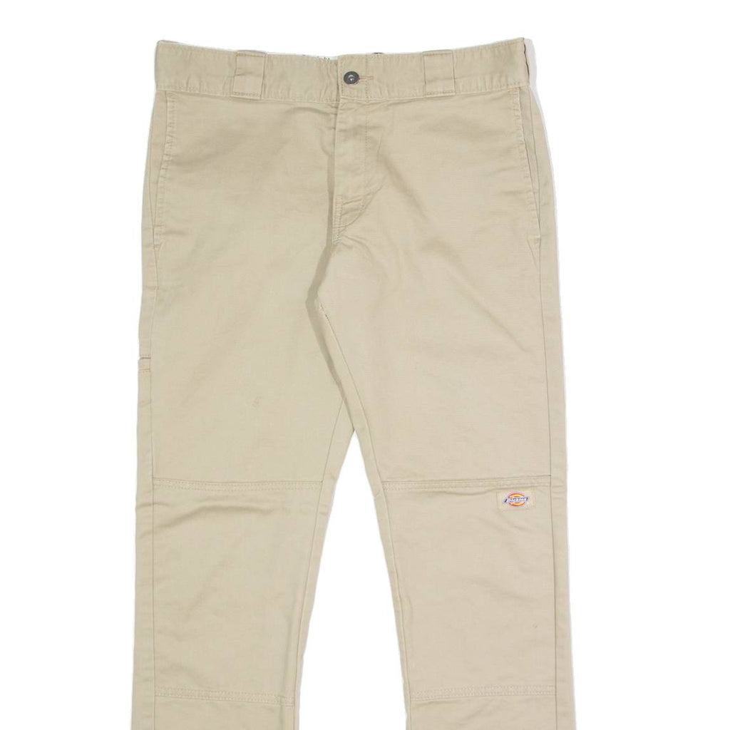 DICKIES Mens Twill Trousers Beige Regular Skinny W31 L32