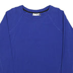DKNY Womens Blue Crew Neck S Sport Logo Detail Sweatshirt Pullover