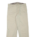 LEE COOPER Mens Cotton Blend Beige Regular Fit Straight Trousers W32 L31 Casual