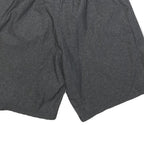 ADIDAS Mens Grey Casual Shorts L W30 Polyester Blend 3 Stripe Sportswear