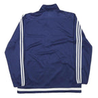 ADIDAS Mens Navy Blue White Sports Zip Jacket L Polyester Blend Track Top