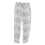 MICHAEL KORS Womens Viscose White & Black Regular Drawstring Trousers W24 L26