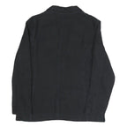 LAUREN RALPH LAUREN Womens Black Button Jacket UK 8 Polyester Blend Classic