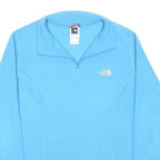 THE NORTH FACE Womens Blue Plain Pullover Crew Neck Regular Fit L Polyester