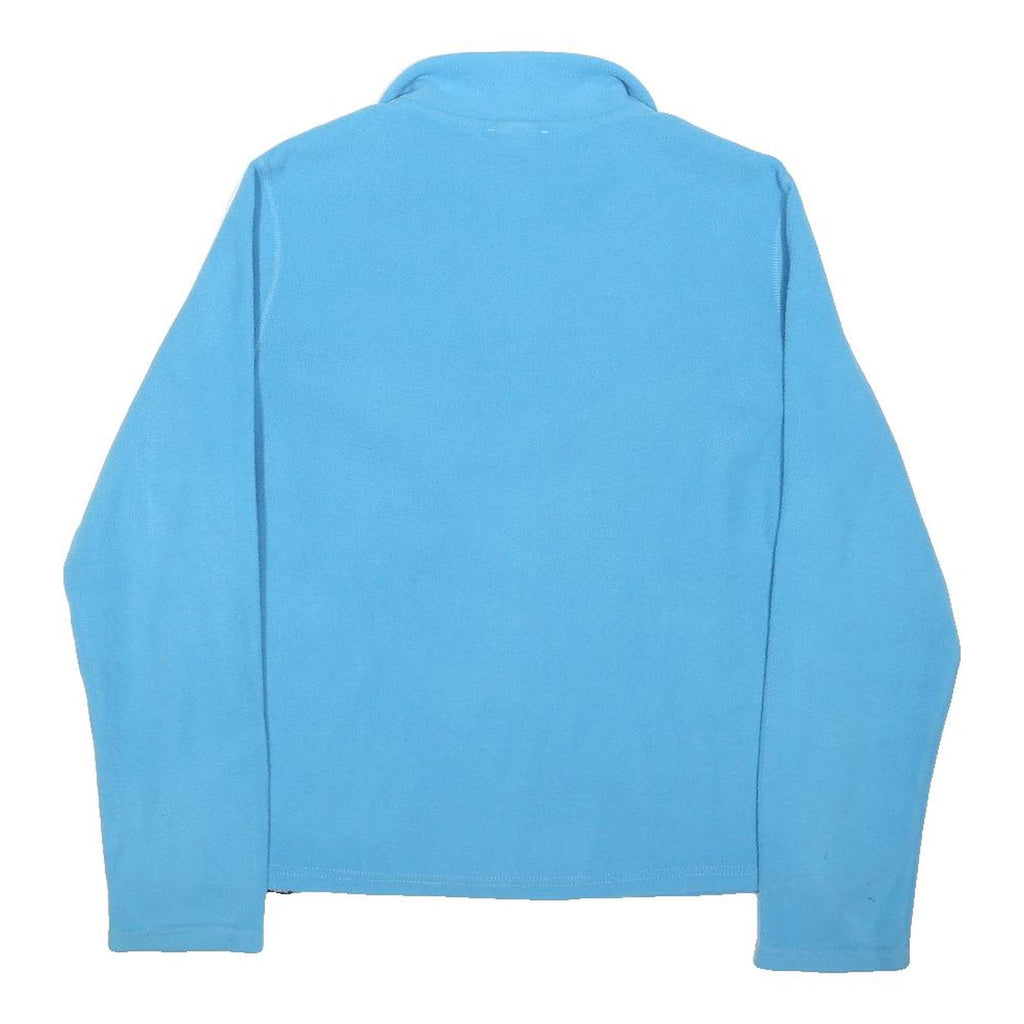 THE NORTH FACE Womens Blue Plain Pullover Crew Neck Regular Fit L Polyester