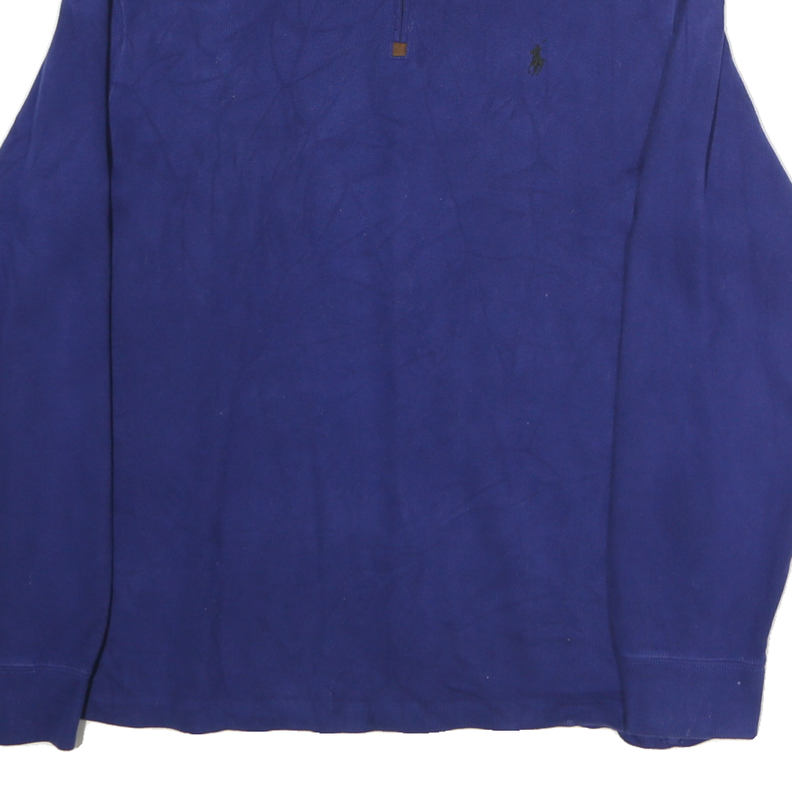 POLO RALPH LAUREN Mens Blue Cotton Pullover Jumper Crew Neck M Classic Fit
