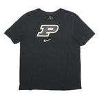 NIKE Mens Black P Graphic T-Shirt M Short Sleeve Crew Neck Cotton Casual