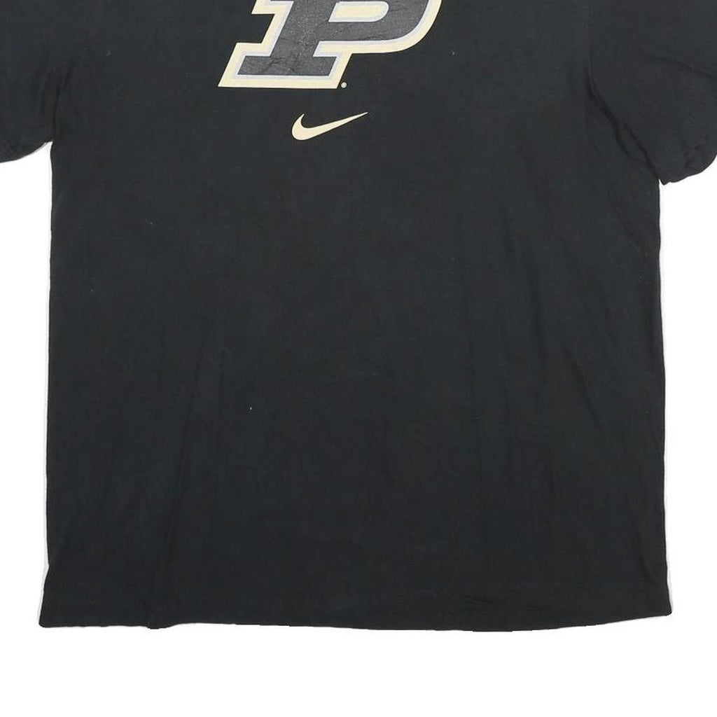 NIKE Mens Black P Graphic T-Shirt M Short Sleeve Crew Neck Cotton Casual