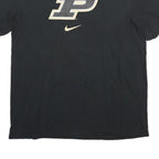 NIKE Mens Black P Graphic T-Shirt M Short Sleeve Crew Neck Cotton Casual