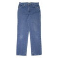 LEE Womens Jeans Blue Relaxed Straight W32 L32