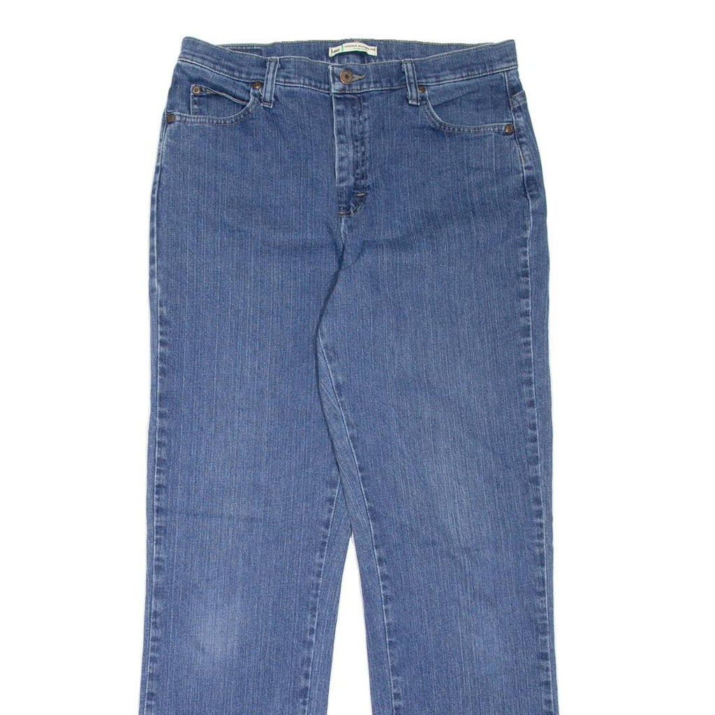 LEE Womens Jeans Blue Relaxed Straight W32 L32