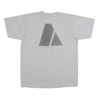 Mens Grey Cotton Blend Plain XL Short Sleeve Crew Neck Army Print T-Shirt