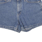 TOMMY HILFIGER Womens Denim Blue Cotton Shorts UK 12 W32 Classic Fit Casual