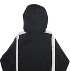 CHAMPION Womens Black & White Hoodie M Cotton Blend Pullover Logo Sweatshirt