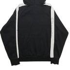 CHAMPION Womens Black & White Hoodie M Cotton Blend Pullover Logo Sweatshirt