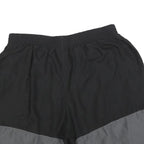 NIKE Mens Black & Grey Sports Shorts 2XL W36 Polyester Drawstring Casual