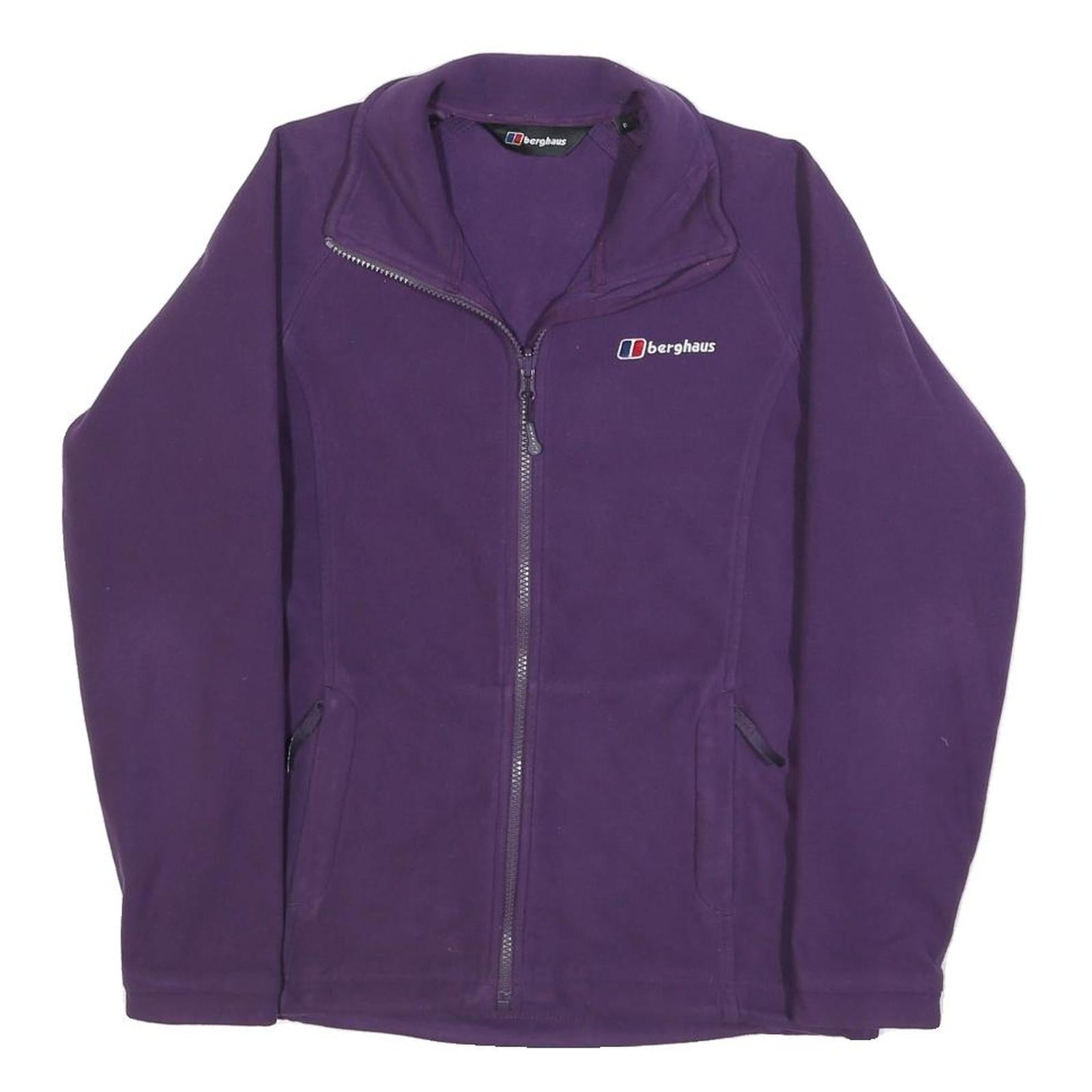 BERGHAUS Womens Purple Jacket S Polyester Zip Outdoor Lightweight Casual