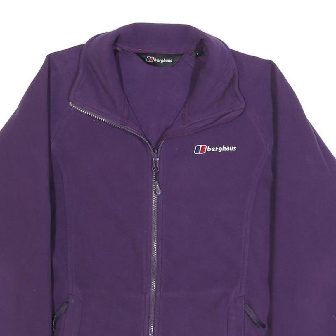 BERGHAUS Womens Purple Jacket S Polyester Zip Outdoor Lightweight Casual