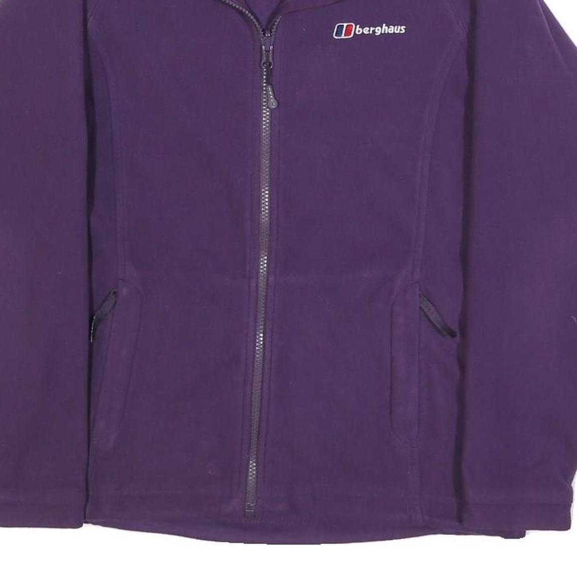 BERGHAUS Womens Purple Jacket S Polyester Zip Outdoor Lightweight Casual