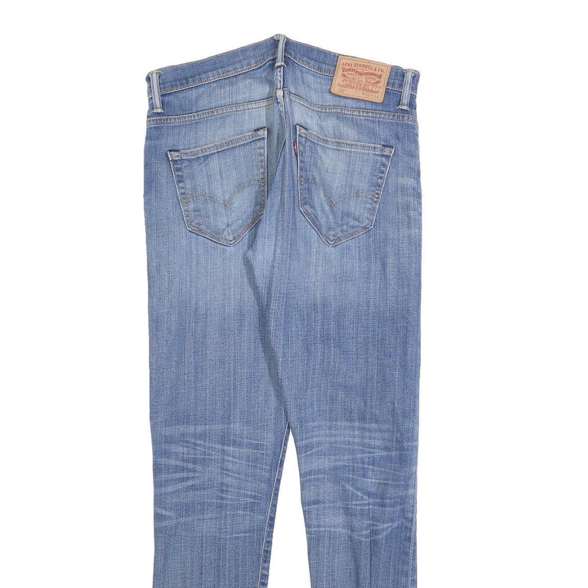 LEVI'S 520 Mens Slim Blue Denim Light W30 L31 Stretch Slim Fit Jeans