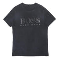 HUGO BOSS Mens Black Cotton Blend Graphic T-Shirt M Short Sleeve Crew Neck Logo