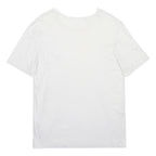 HUGO BOSS Mens White Crew Neck Short Sleeve T-Shirt M Cotton Blend Classic