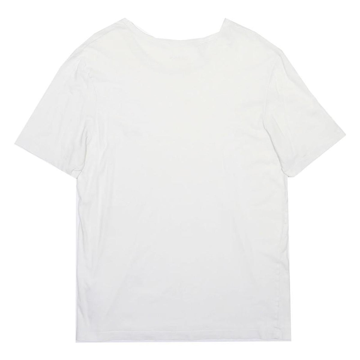 HUGO BOSS Mens White Crew Neck Short Sleeve T-Shirt M Cotton Blend Classic