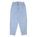 Womens Relaxed Light Blue Denim Jeans W28 L29 Cotton Blend Zip Casual Retro