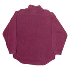BASIC Mens Plain Shirt Red Long Sleeve L