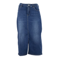 ZIZZI Womens Straight Skirt Blue Midi Denim S