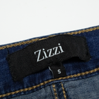ZIZZI Womens Straight Skirt Blue Midi Denim S