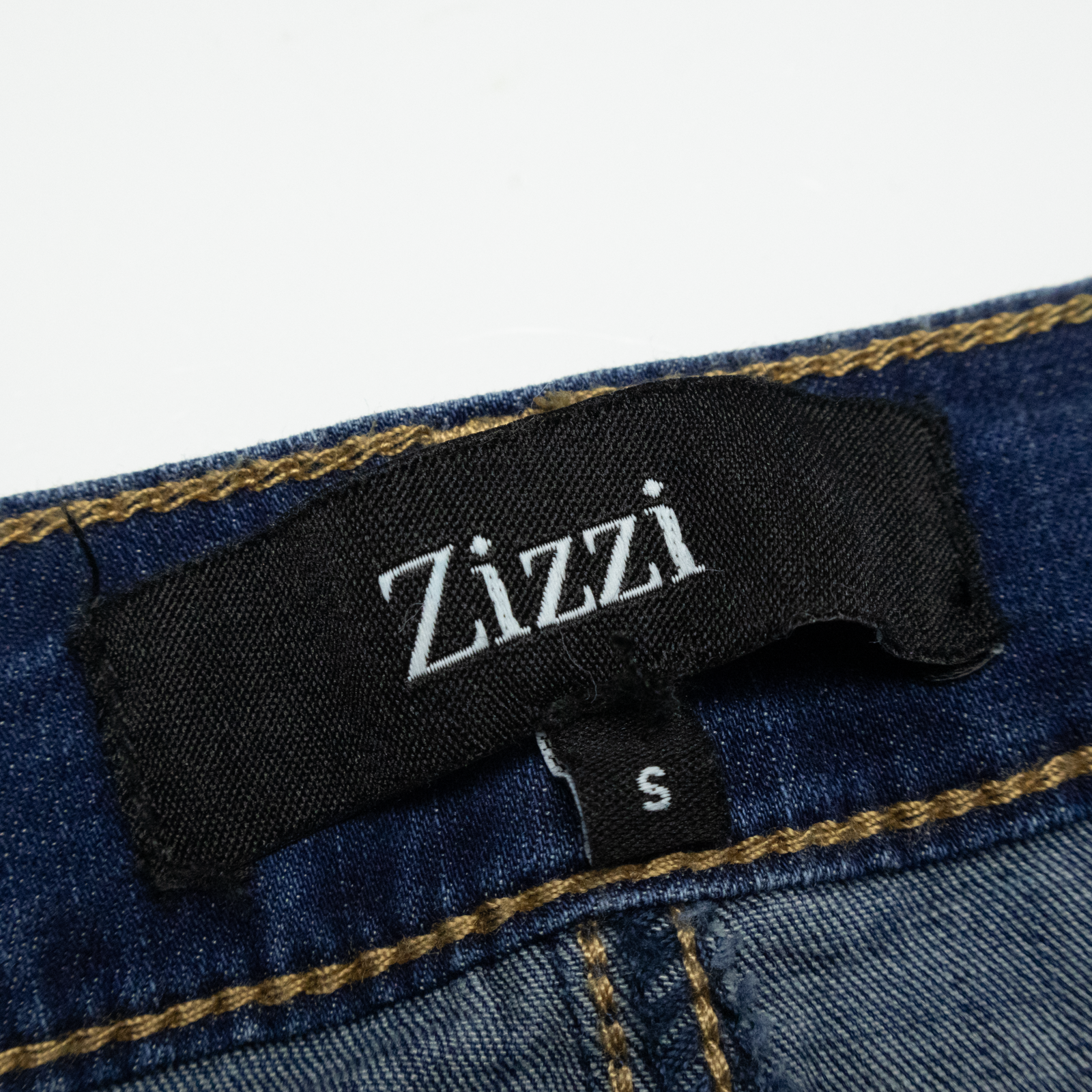 ZIZZI Womens Straight Skirt Blue Midi Denim S