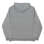 PUMA Mens Grey Hoodie L Cotton Blend Pullover Logo Sweatshirt Casual