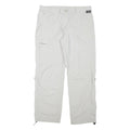SCHOFFEL Womens Polyester Blend White Regular Straight Trousers W34 L29 Outdoor