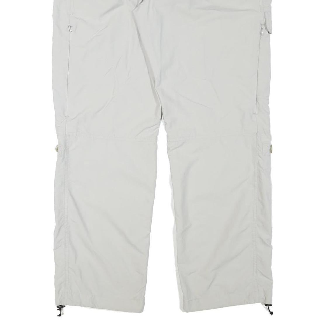 SCHOFFEL Womens Polyester Blend White Regular Straight Trousers W34 L29 Outdoor