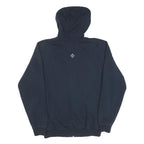 CARHARTT Mens Navy Blue Full Zip Hoodie M Cotton Blend Workwear Casual