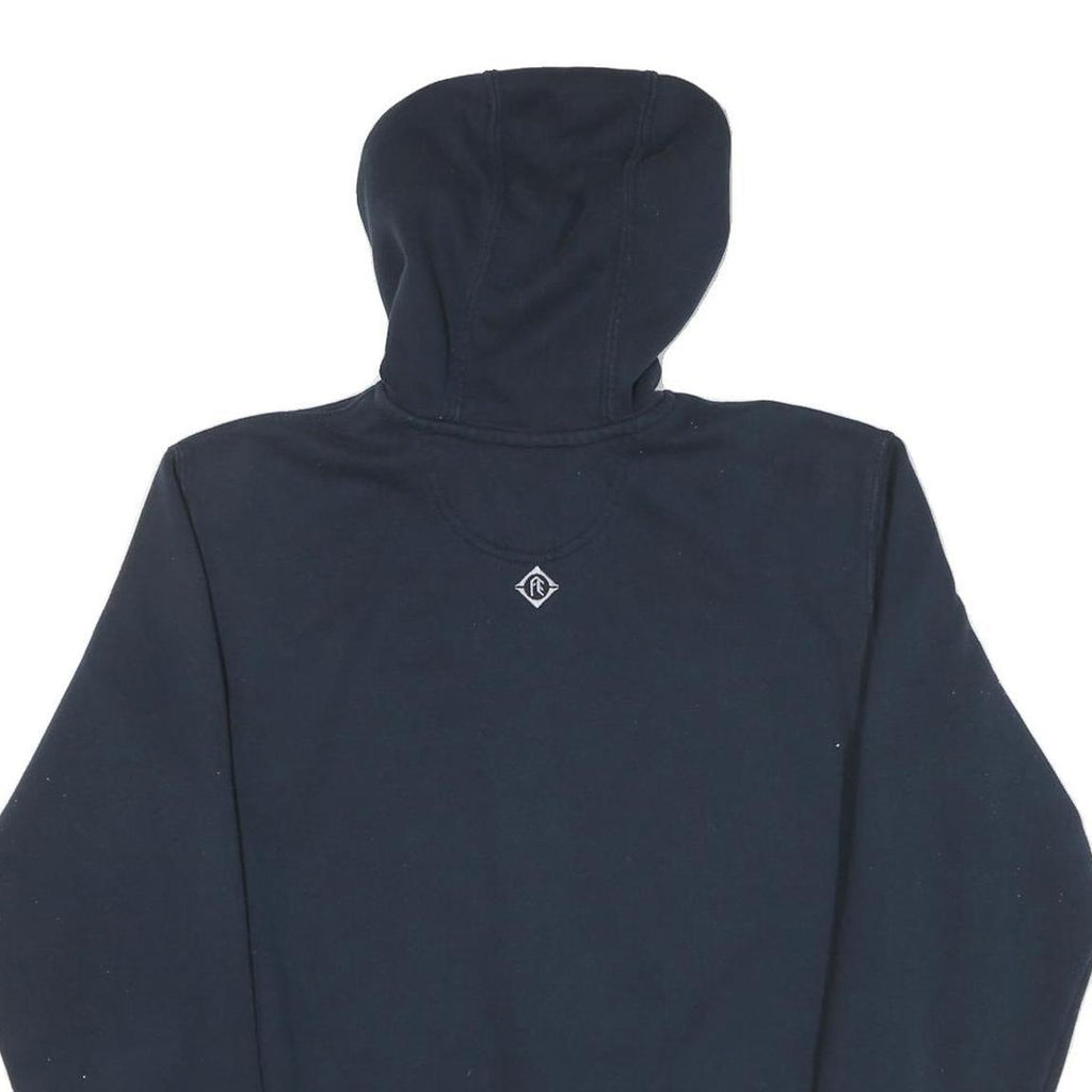 CARHARTT Mens Navy Blue Full Zip Hoodie M Cotton Blend Workwear Casual
