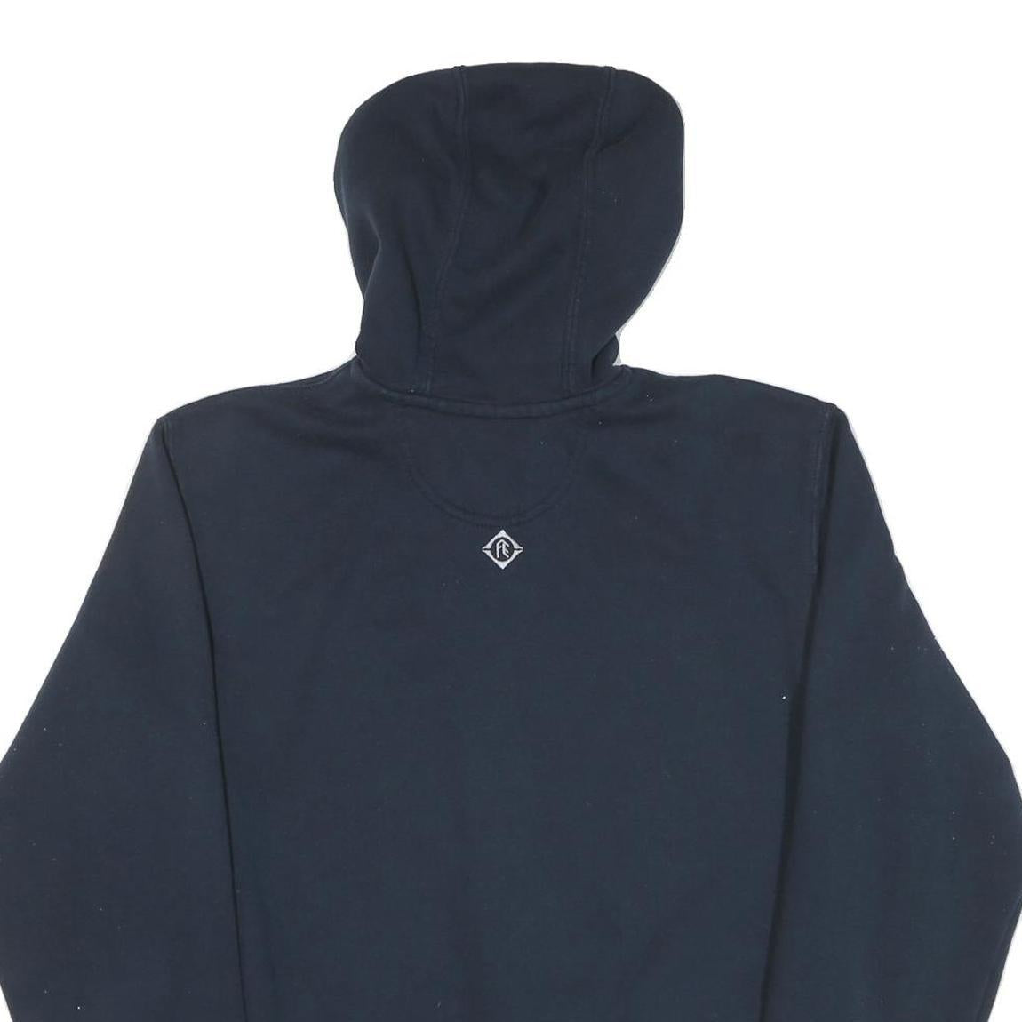 CARHARTT Mens Navy Blue Full Zip Hoodie M Cotton Blend Workwear Casual
