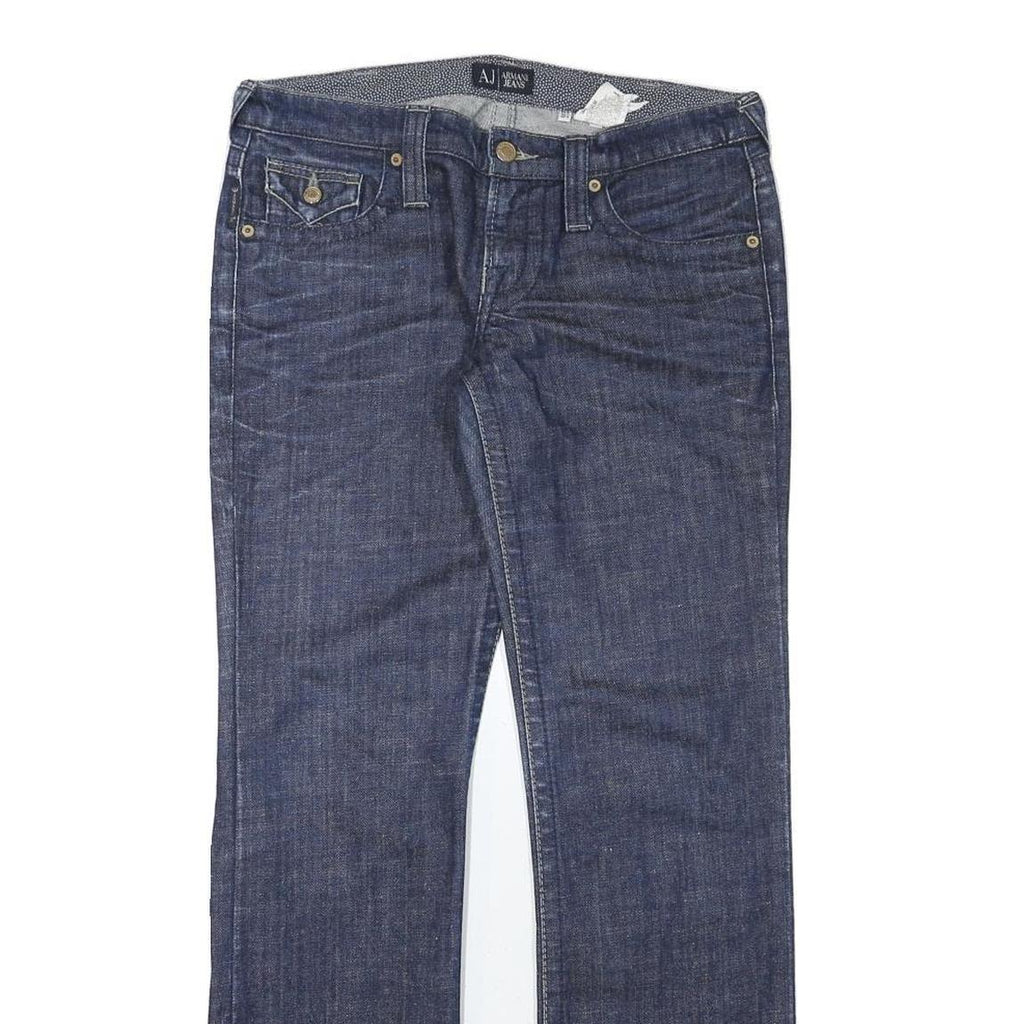ARMANI JEANS Womens Blue Regular Straight Denim Medium W31 L30 Jeans Stylish
