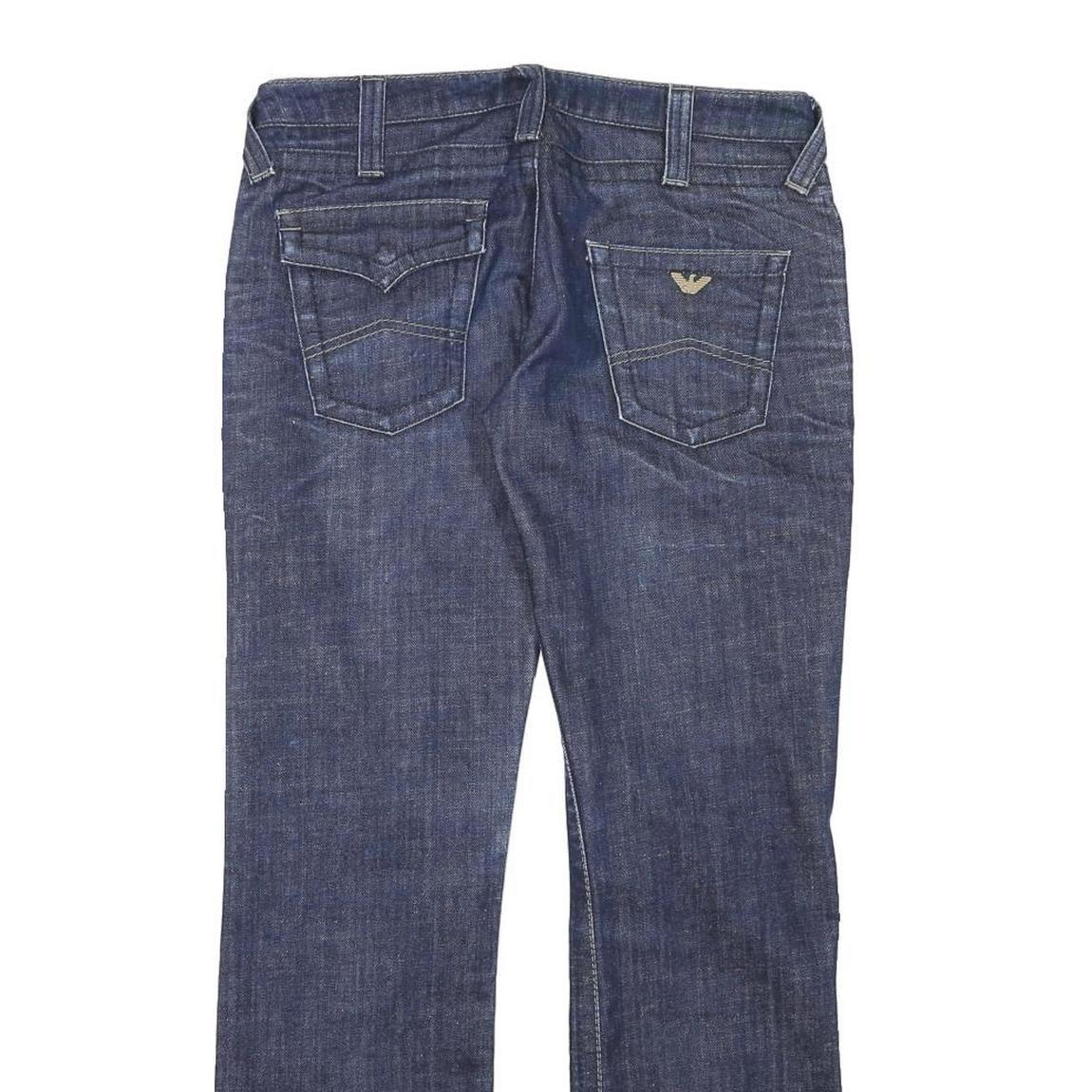 ARMANI JEANS Womens Blue Regular Straight Denim Medium W31 L30 Jeans Stylish