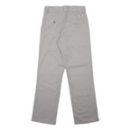 DICKIES Mens Polyester Blend Grey Regular Straight Trousers W28 L30 Workwear Zip