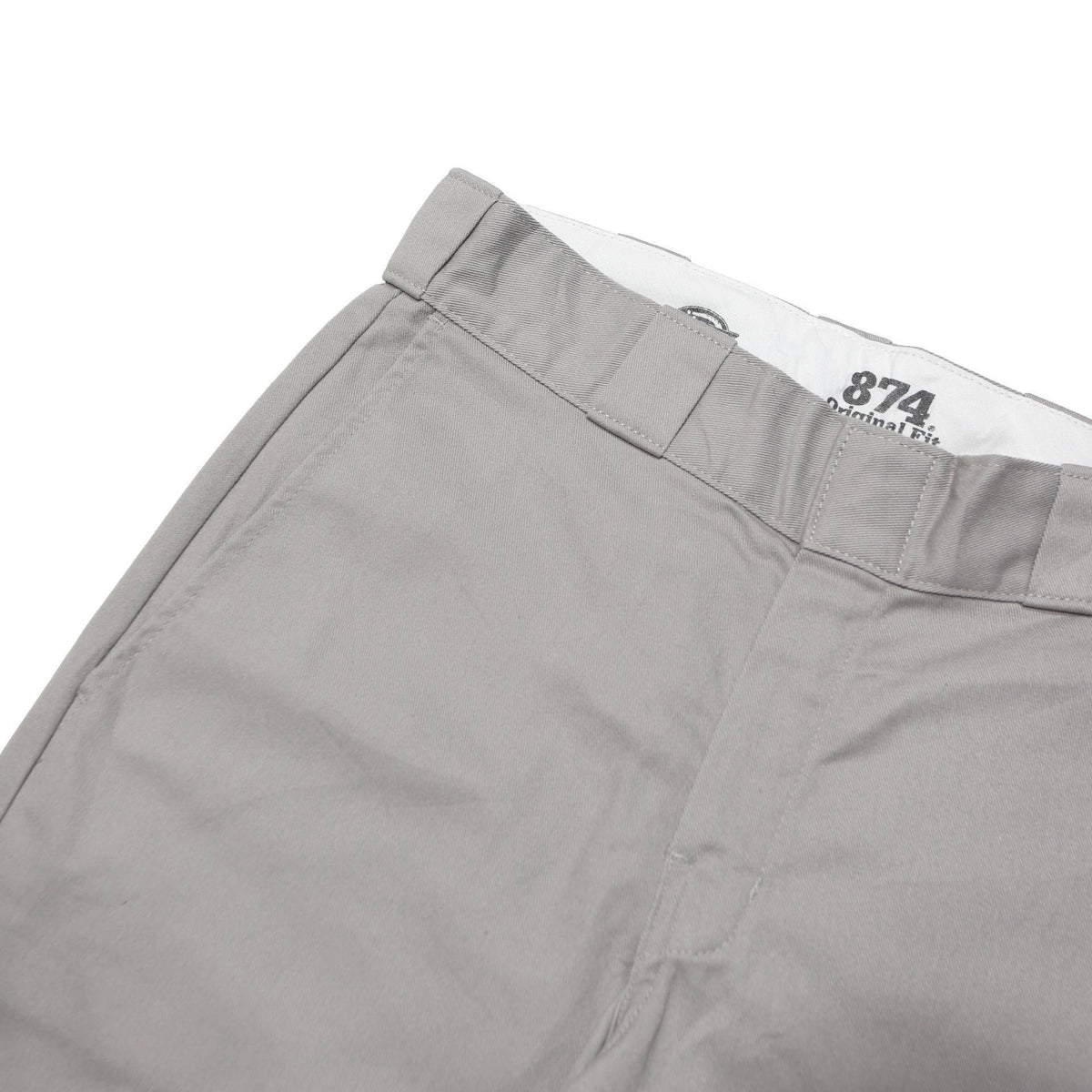 DICKIES Mens Polyester Blend Grey Regular Straight Trousers W28 L30 Workwear Zip