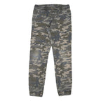 DOWNLOAD Mens Cotton Blend Camouflage Regular Tapered Trousers W28 L28