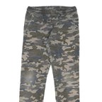 DOWNLOAD Mens Cotton Blend Camouflage Regular Tapered Trousers W28 L28