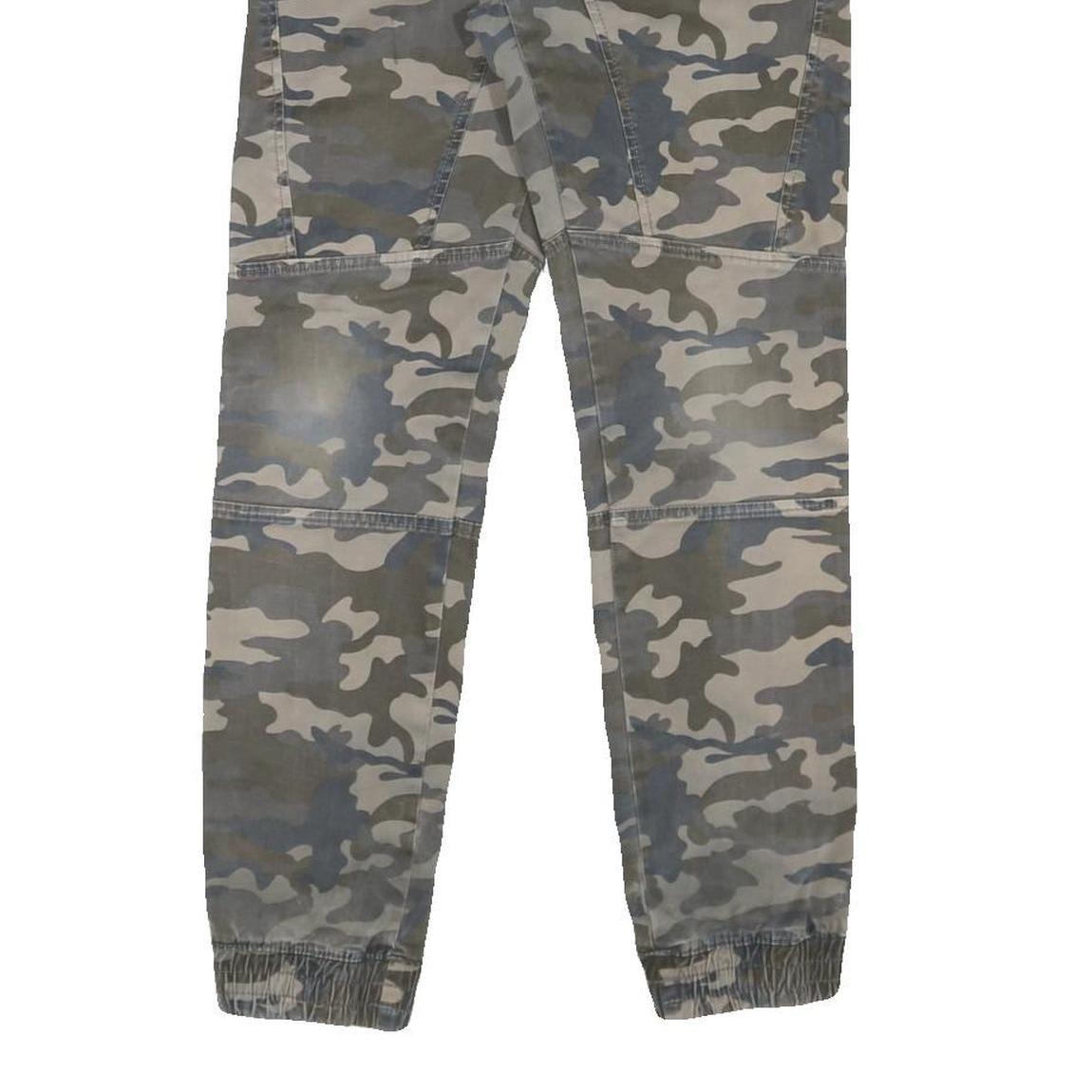 DOWNLOAD Mens Cotton Blend Camouflage Regular Tapered Trousers W28 L28