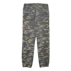 DOWNLOAD Mens Cotton Blend Camouflage Regular Tapered Trousers W28 L28