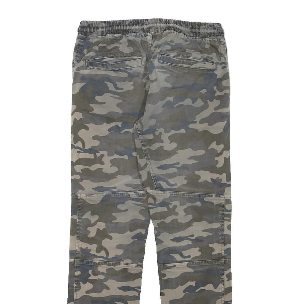 DOWNLOAD Mens Cotton Blend Camouflage Regular Tapered Trousers W28 L28
