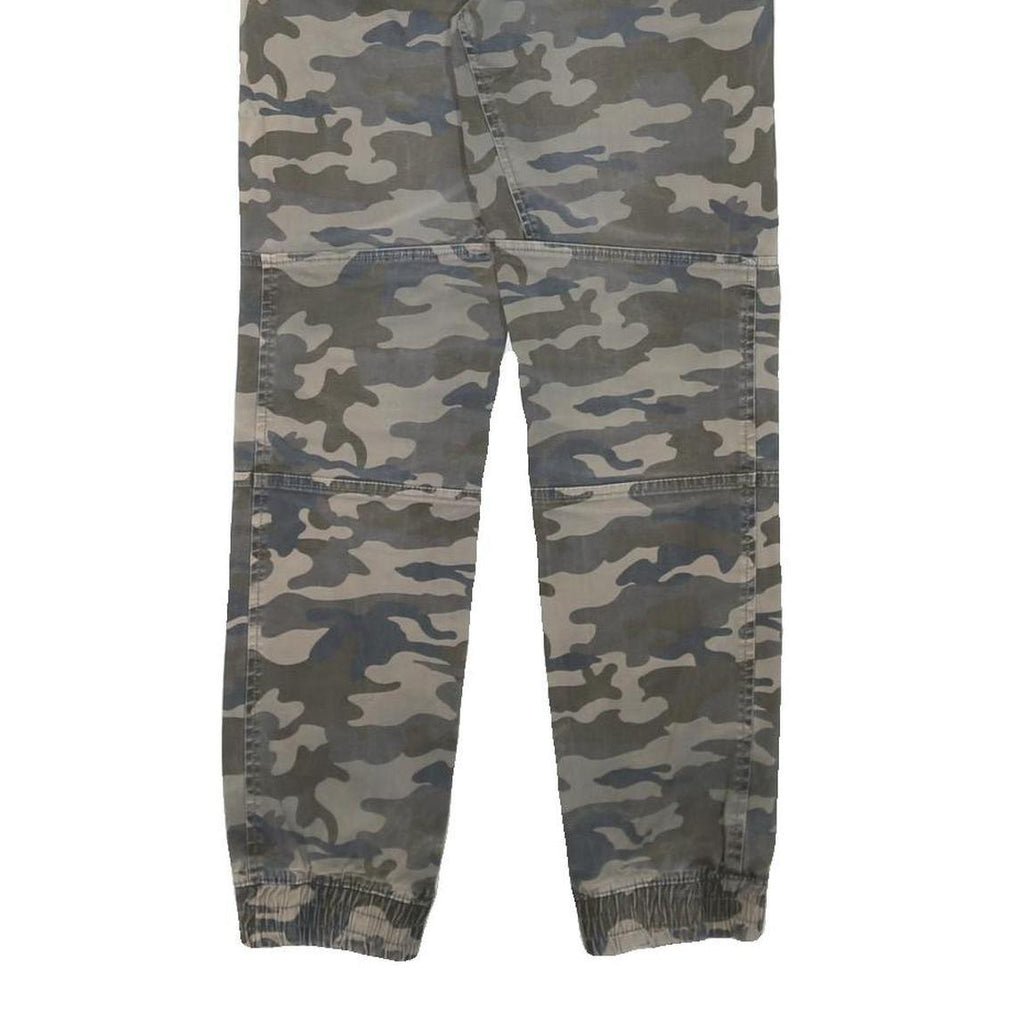 DOWNLOAD Mens Cotton Blend Camouflage Regular Tapered Trousers W28 L28