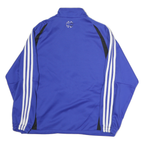 ADIDAS Mens Blue & Black Sports Track Jacket S Polyester Zip Plain